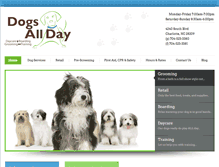 Tablet Screenshot of dogsalldaycharlotte.com